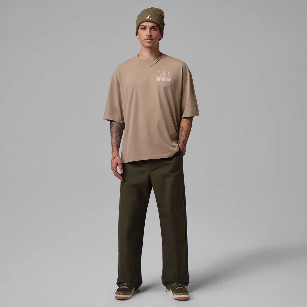 Jordan Flight Legendary Erkek Kahverengi T-shirt