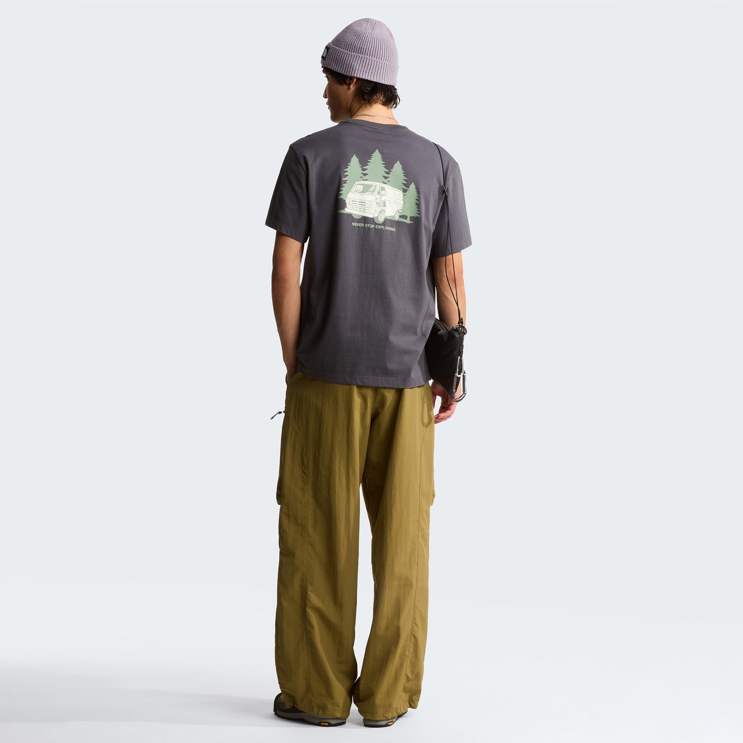 The North Face Van Life Relaxed Erkek Gri T-shirt