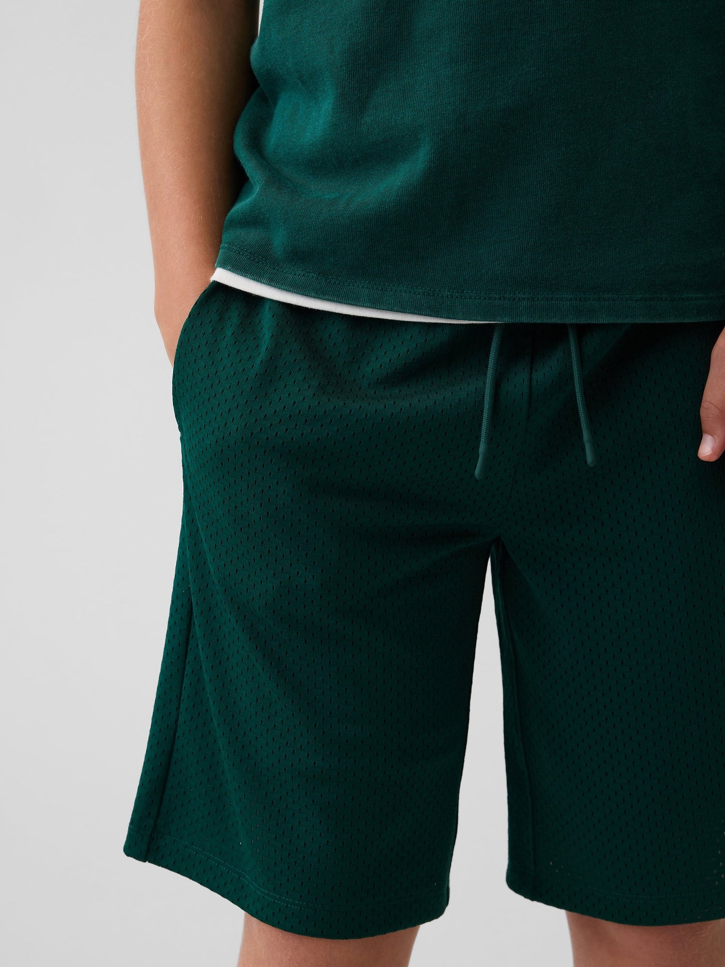 Koyu Yeşil 8 Mesh Active Şort