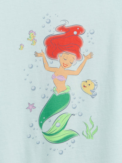 Açık Mavi Disney Grafik Baskılı T-shirt