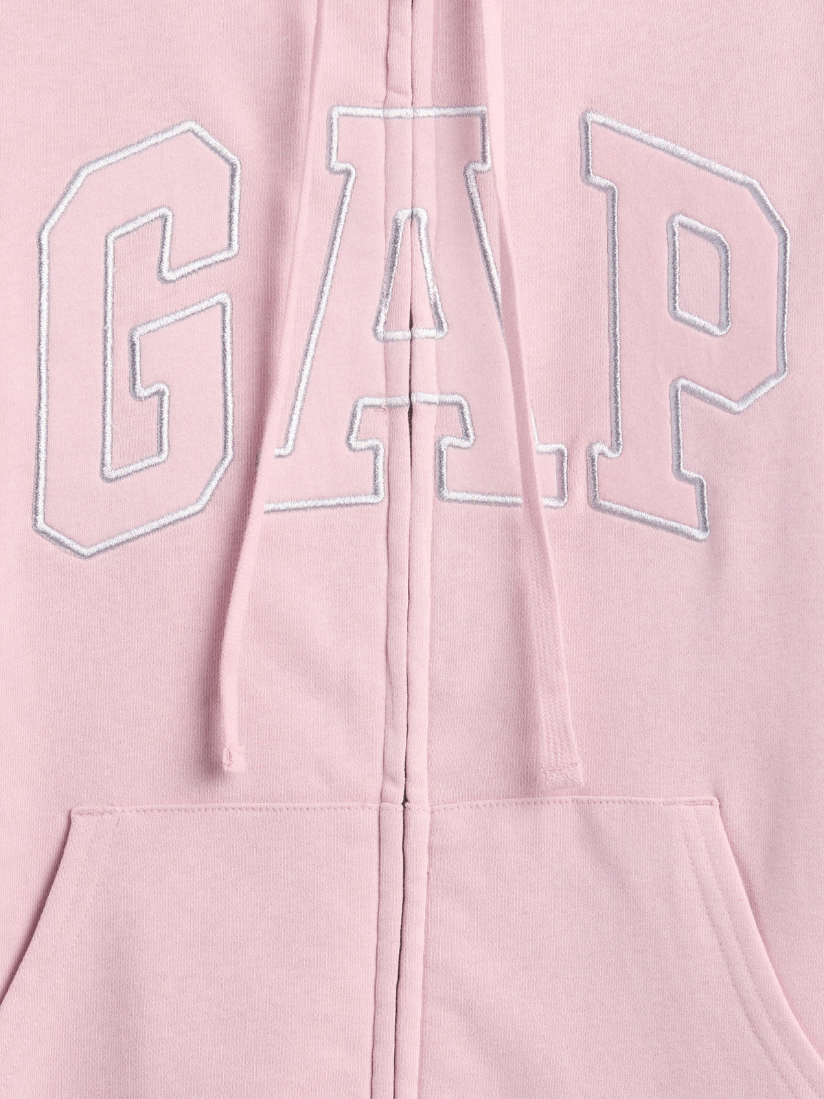 Pembe Relaxed Gap Logo Sherpa-astarlı Fermuarlı Sweatshirt