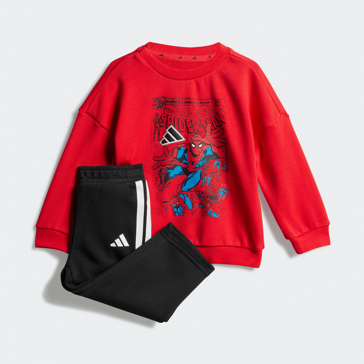 Adidas Marvel Spiderman Bebek Kırmızı Eşofman Takımı