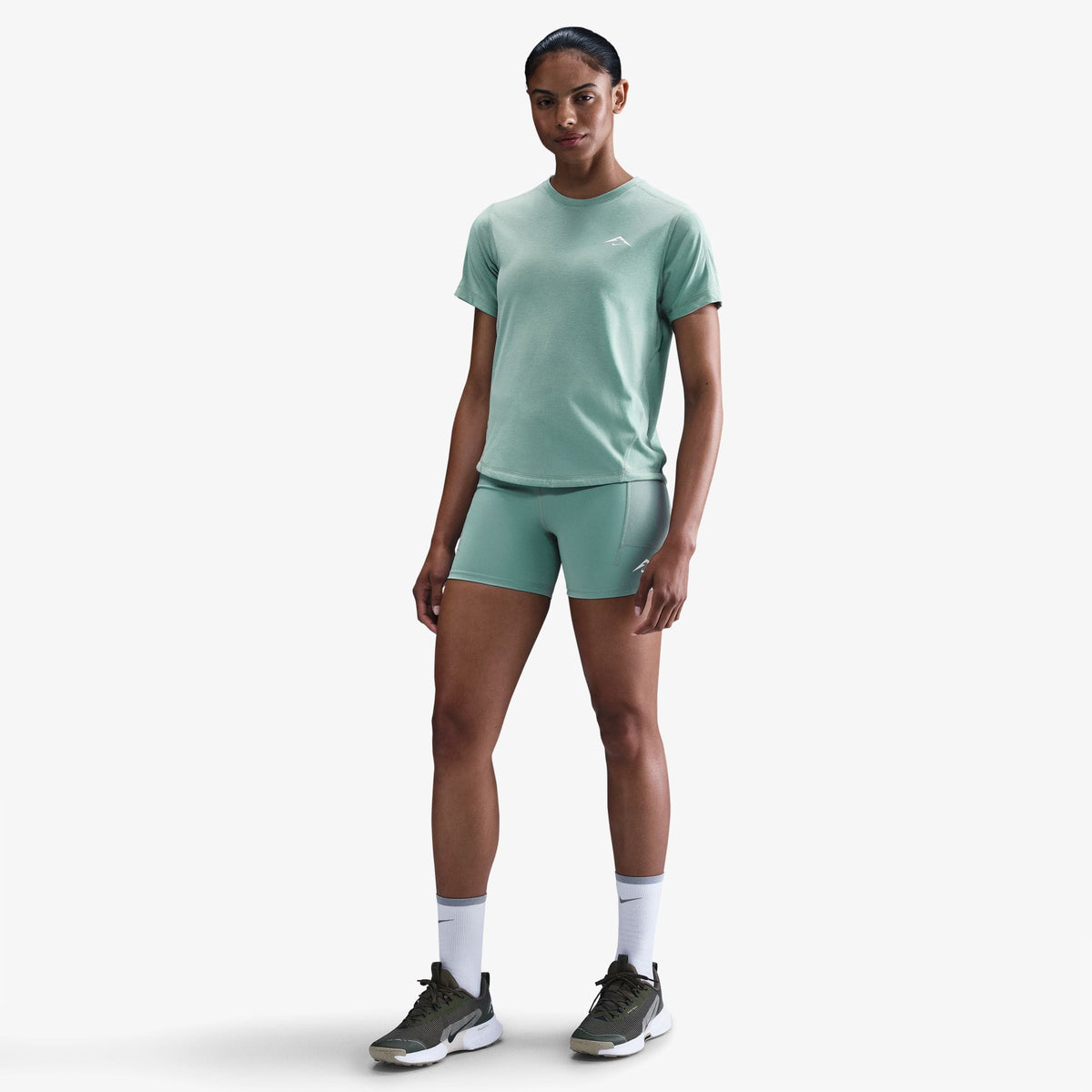 Nike Trail Dri-fit Kadın Yeşil Koşu T-shirt