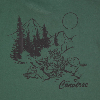 Converse Classic Erkek Gri T-shirt
