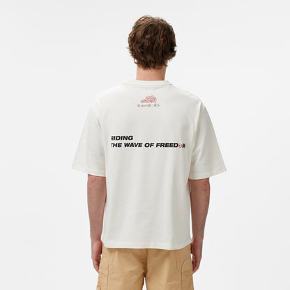 United4 Mizuho Erkek Krem T-shirt