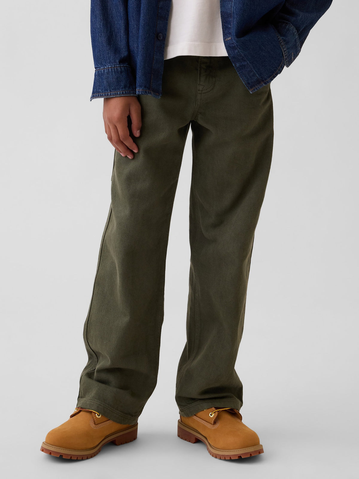 Haki '90s Loose Carpender Jean Pantolon