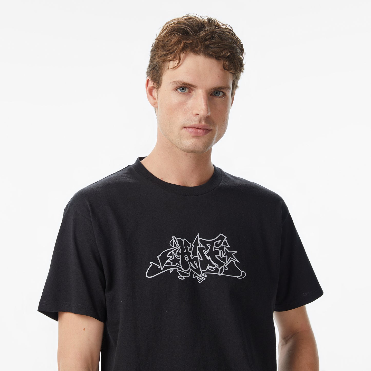 Huf Outline Erkek Siyah T-shirt