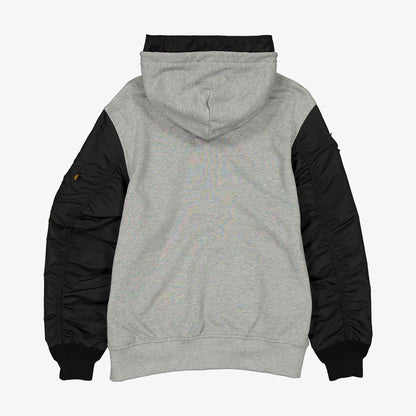 Alpha Industries X Chicago Bulls Gray Ma-1 Unisex Gri Fermuarlı Ceket