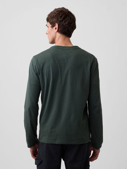 Koyu Yeşil Uzun Kollu Everyday Soft T-shirt