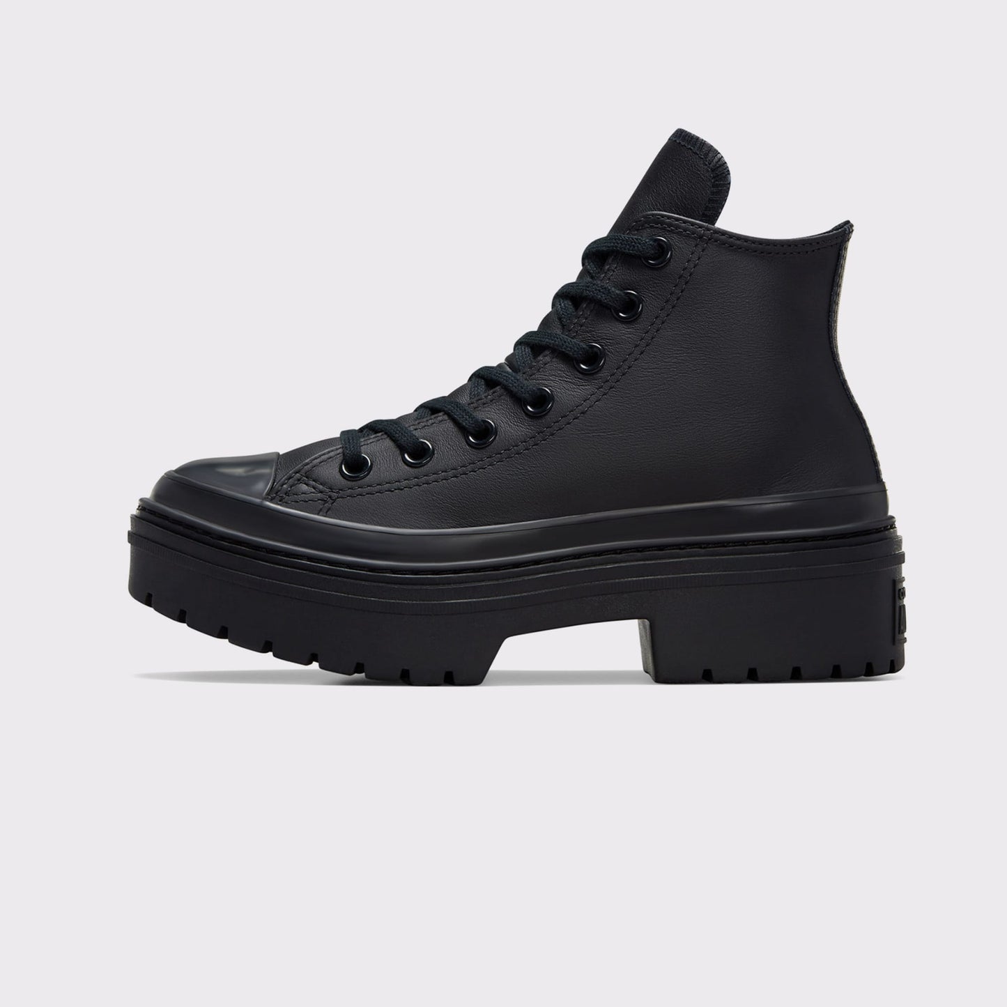Converse Chuck Taylor All Star Lugged Heel Kadın Siyah Deri Platform Sneaker