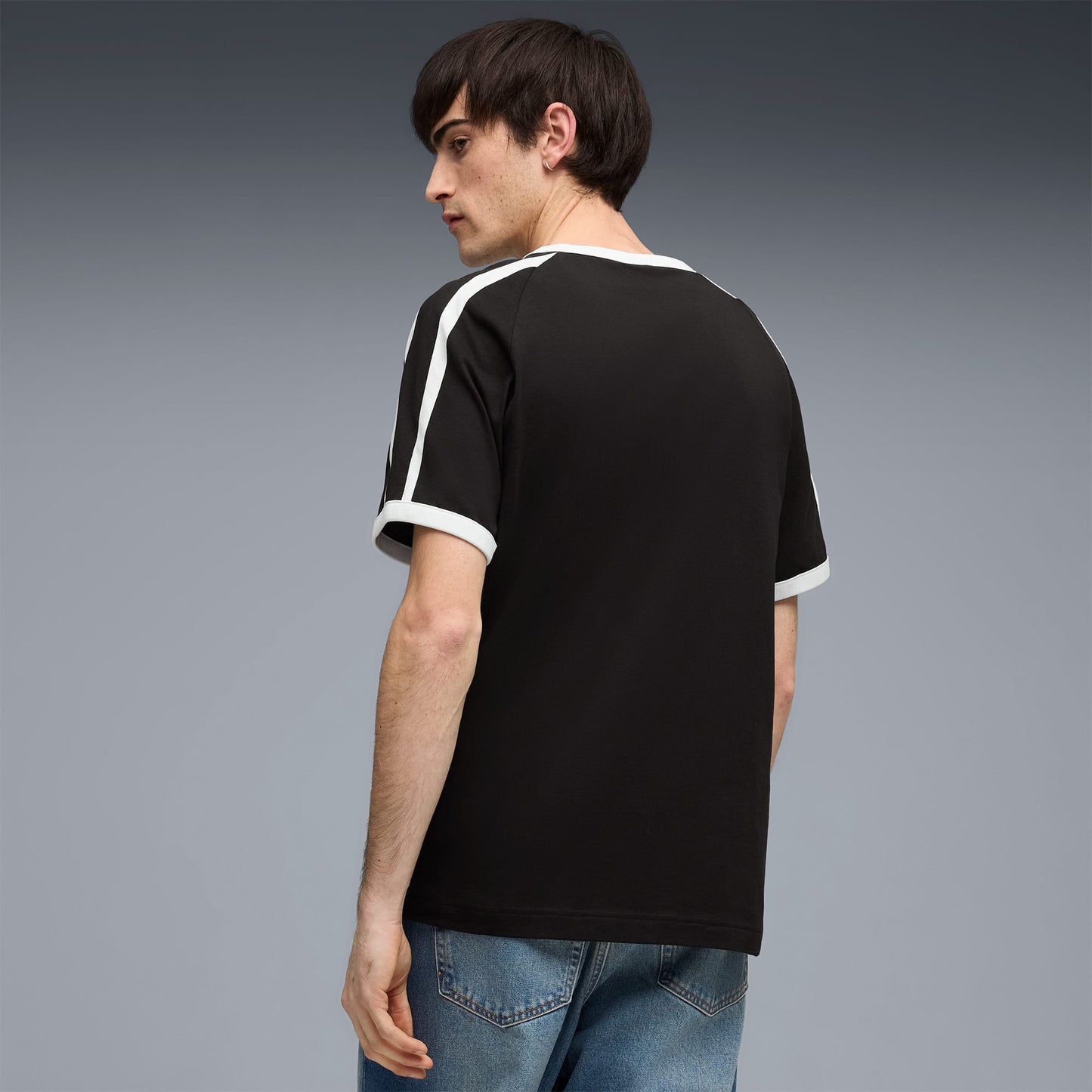 Puma T7 Ringer Erkek Siyah T-shirt