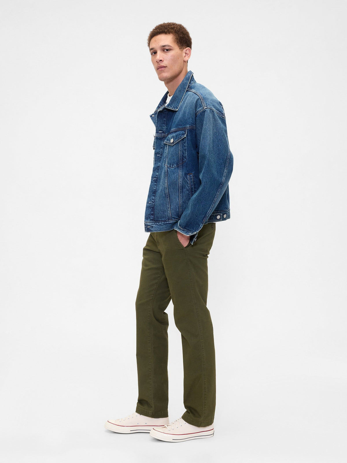 Haki Gapflex Straight Fit Khaki Pantolon