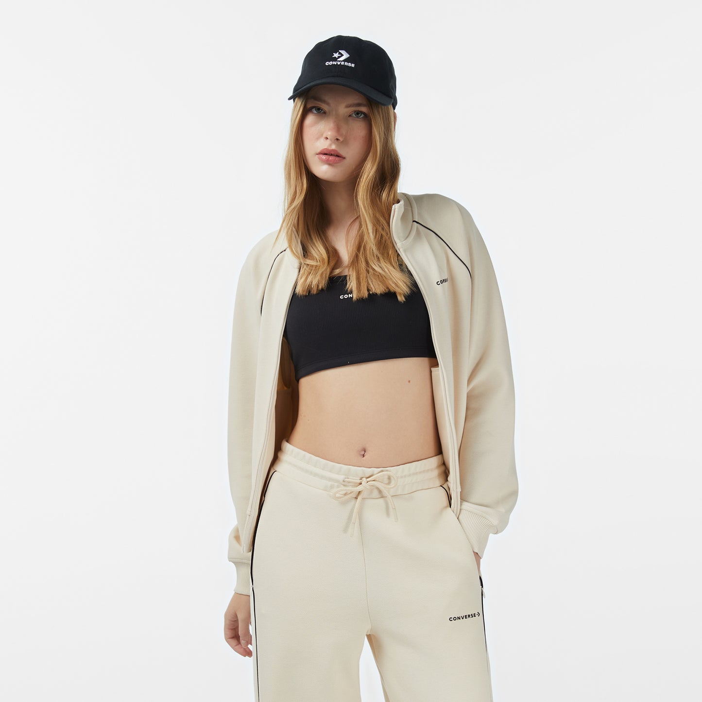 Converse Kadın Krem Sweatshirt