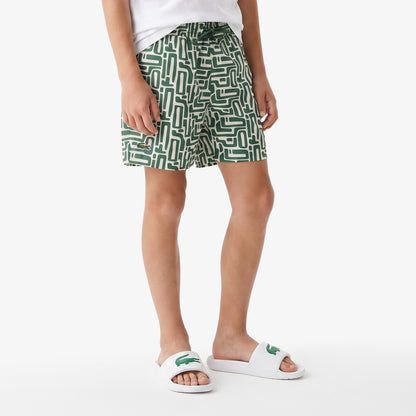 Lacoste Regular Fit Erkek Yeşil Deniz Şortu