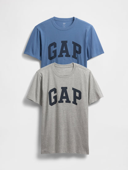 Gri Everyday Soft Gap Logo 2'li T-shirt Seti