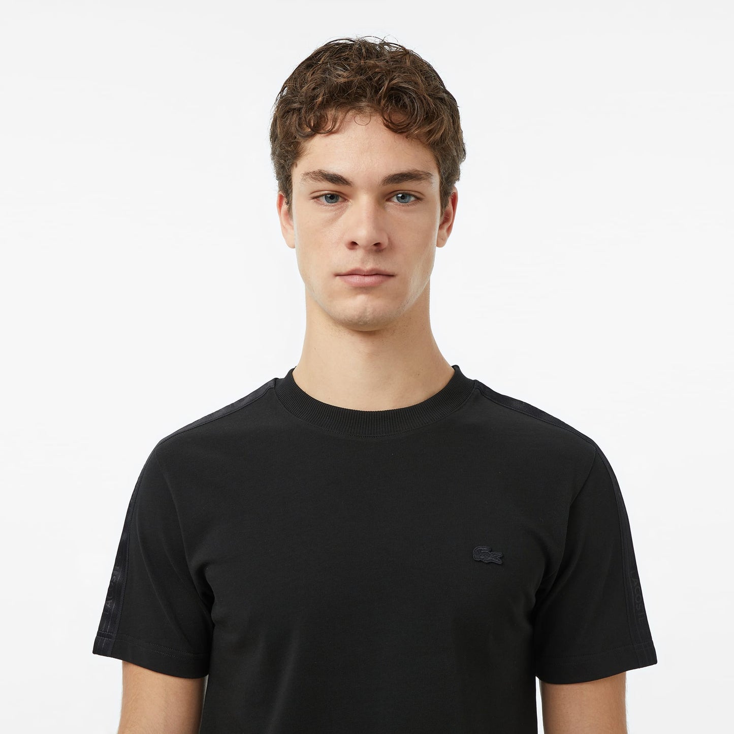 Lacoste Erkek Regular Fit Bisiklet Yaka Siyah T-shirt