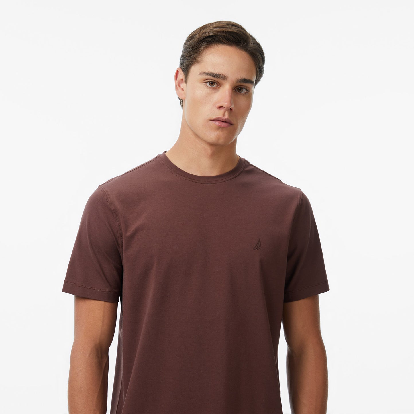 Nautica Erkek Kahverengi Regular Fit T-shirt