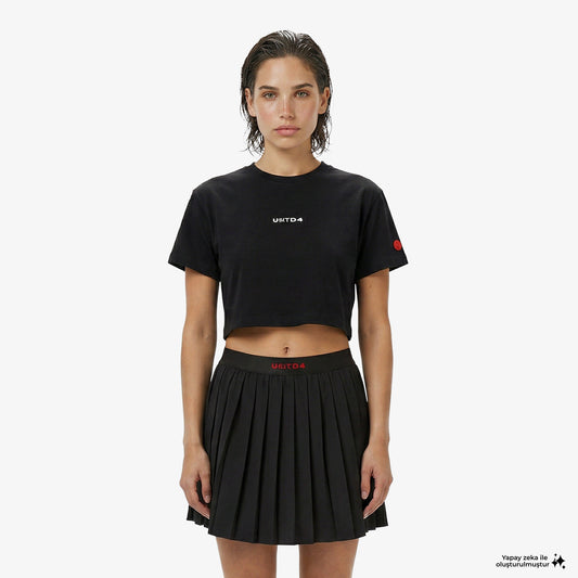 Unıted4 Regular Fit Kadın Siyah T-shirt