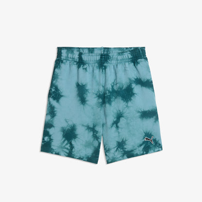 Puma Essentials Relaxed Tie-dye Çocuk Yeşil Şort
