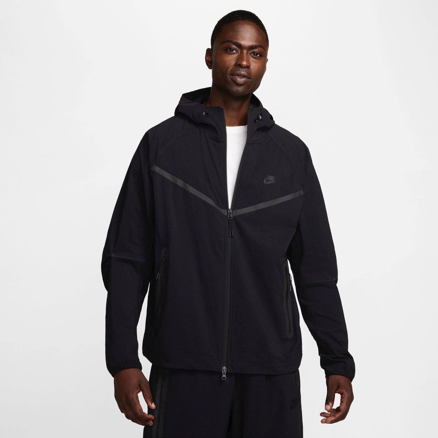 Nike Tech Dokuma Erkek Siyah Ceket