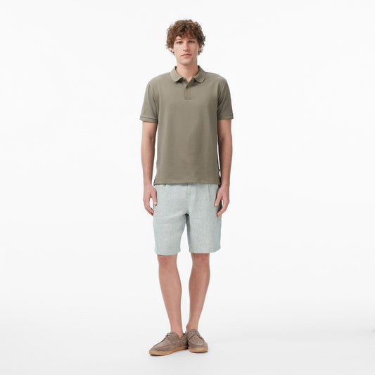 Nautica Erkek Yeşil Regular Fit Keten Şort