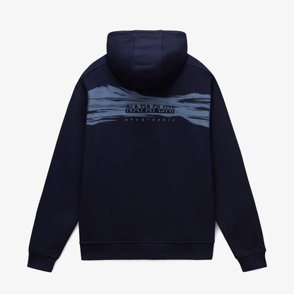 Napapijri B-back Graphic Erkek Mavi Sweatshirt