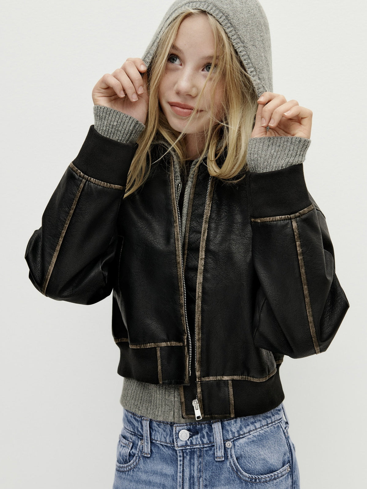 Gri Cashsoft Fermuarlı Sweatshirt