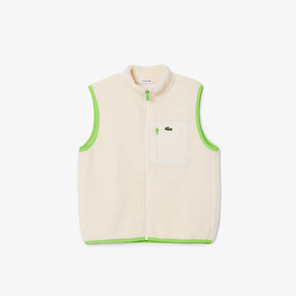 Lacoste Çocuk Dik Yaka Bej Yelek