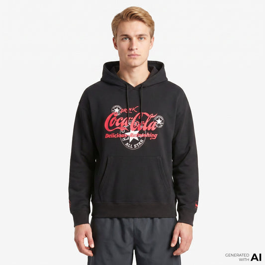 Converse X Coca-cola Erkek Siyah Hoodie