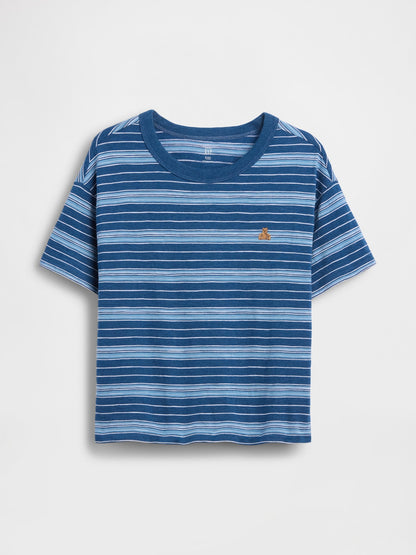 Koyu Mavi Boxy T-shirt