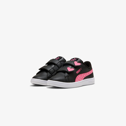 Puma Smash 3.0 Hearty V Çocuk Siyah Spor Ayakkabı