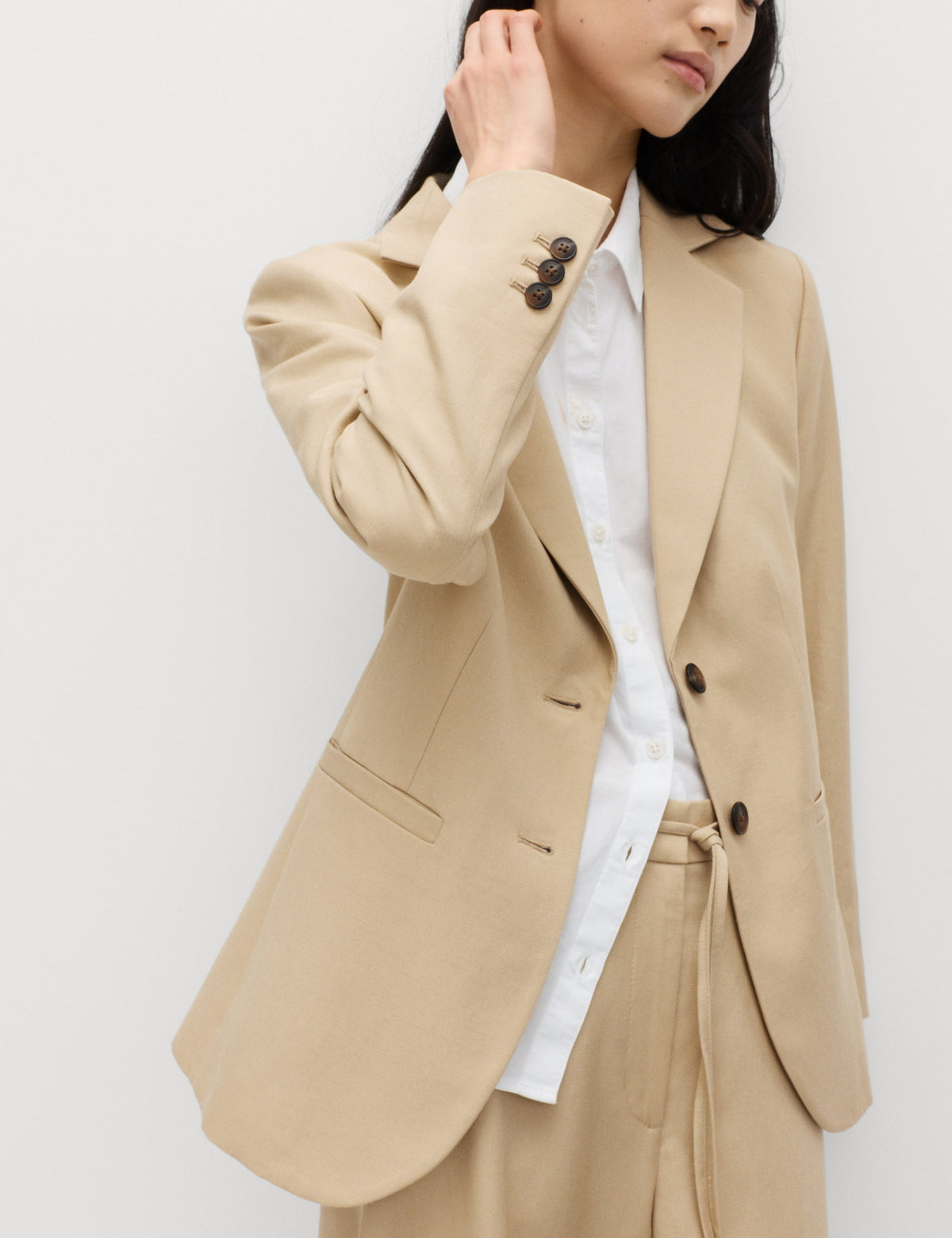 Keten Karışımlı Blazer