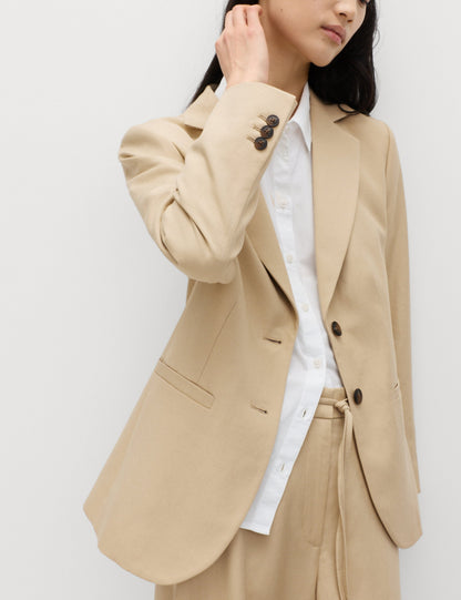 Keten Karışımlı Blazer