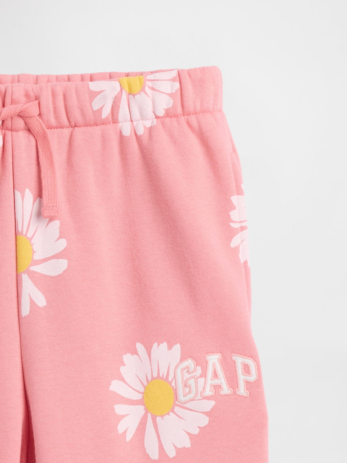 Açık Pembe Relaxed Gap Logo Fransız Havlu Kumaş Jogger Eşofman Altı