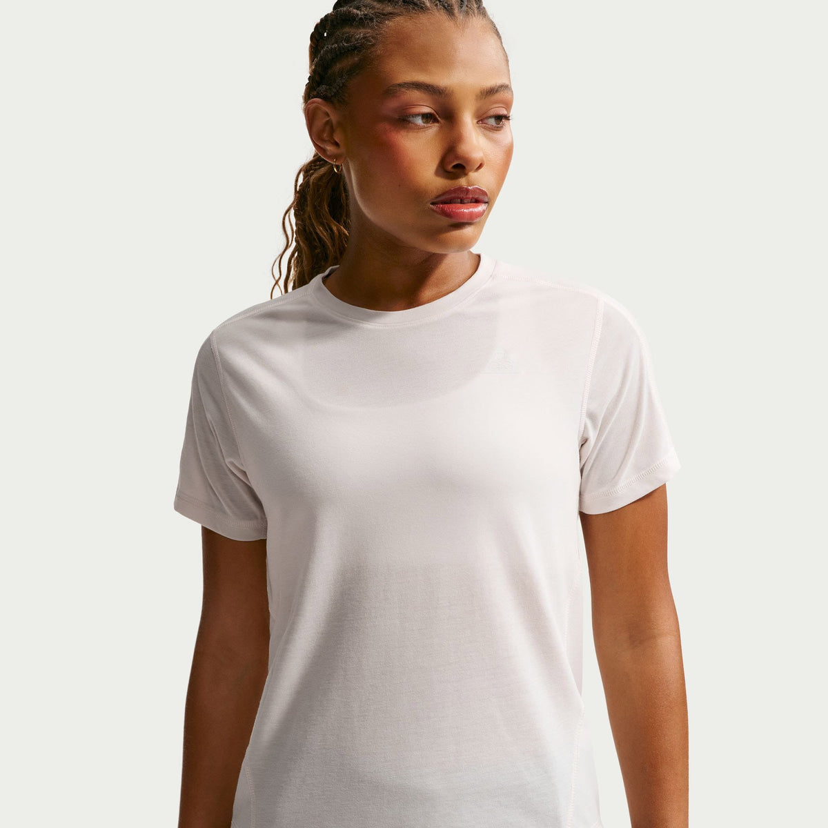 Nike Trail Dri-fıt Ss Top Kadın Gri Koşu T-shirt