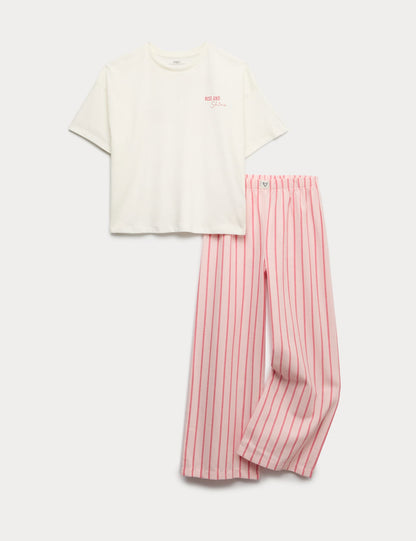 Desenli Pijama Takımı