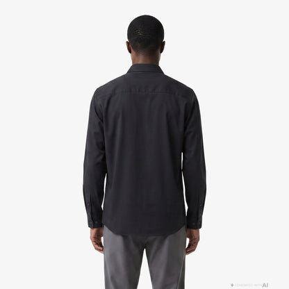 Lacoste Slim Fit Erkek Siyah Gömlek