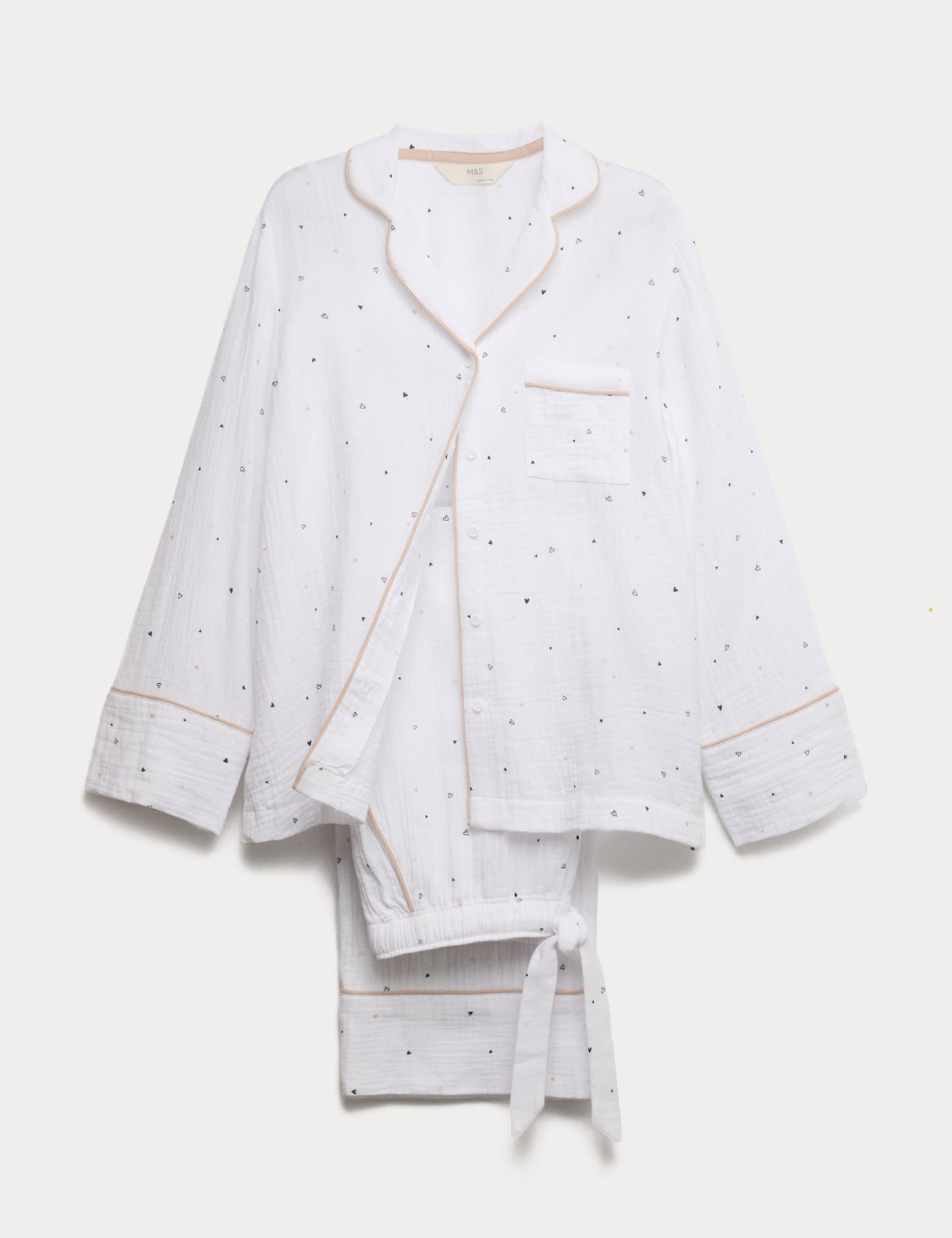 Kalp Detaylı Pijama Takımı