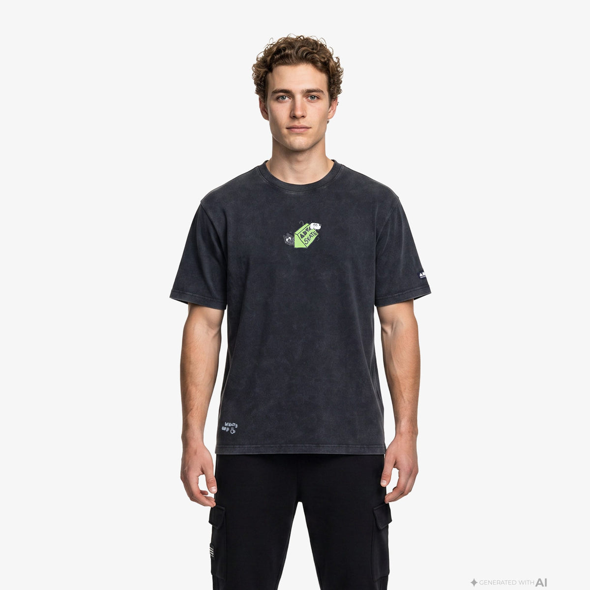 Anta Diary Of Skater Erkek Siyah T-shirt