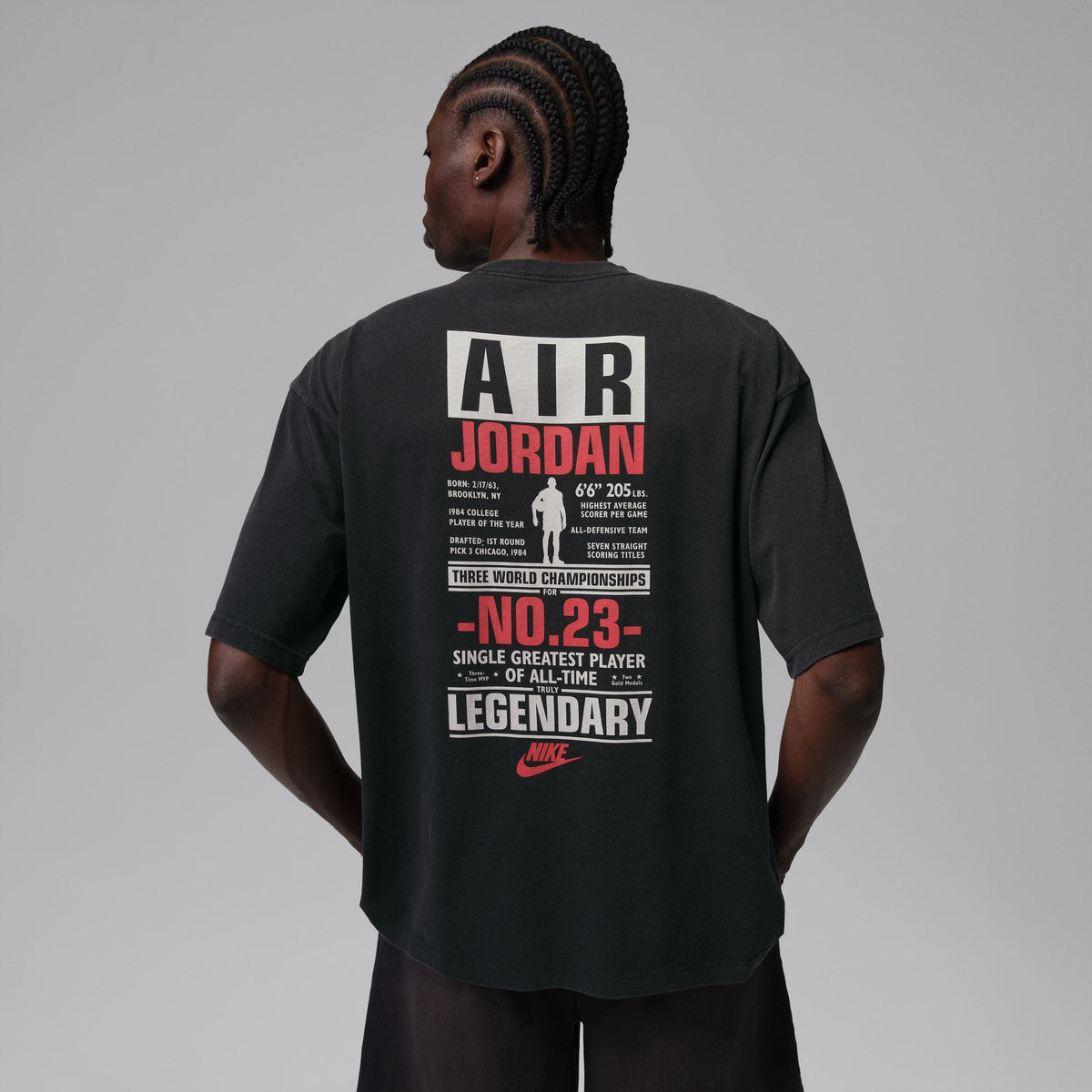 Jordan Flight Legendary Erkek Siyah T-shirt
