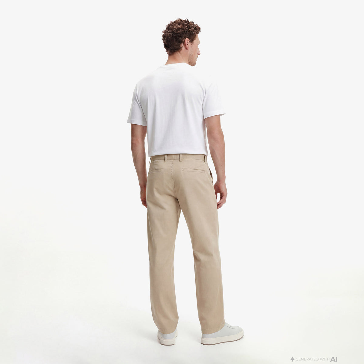 Calvin Klein 90s Straight Twill Comfort Erkek Bej Pantolon