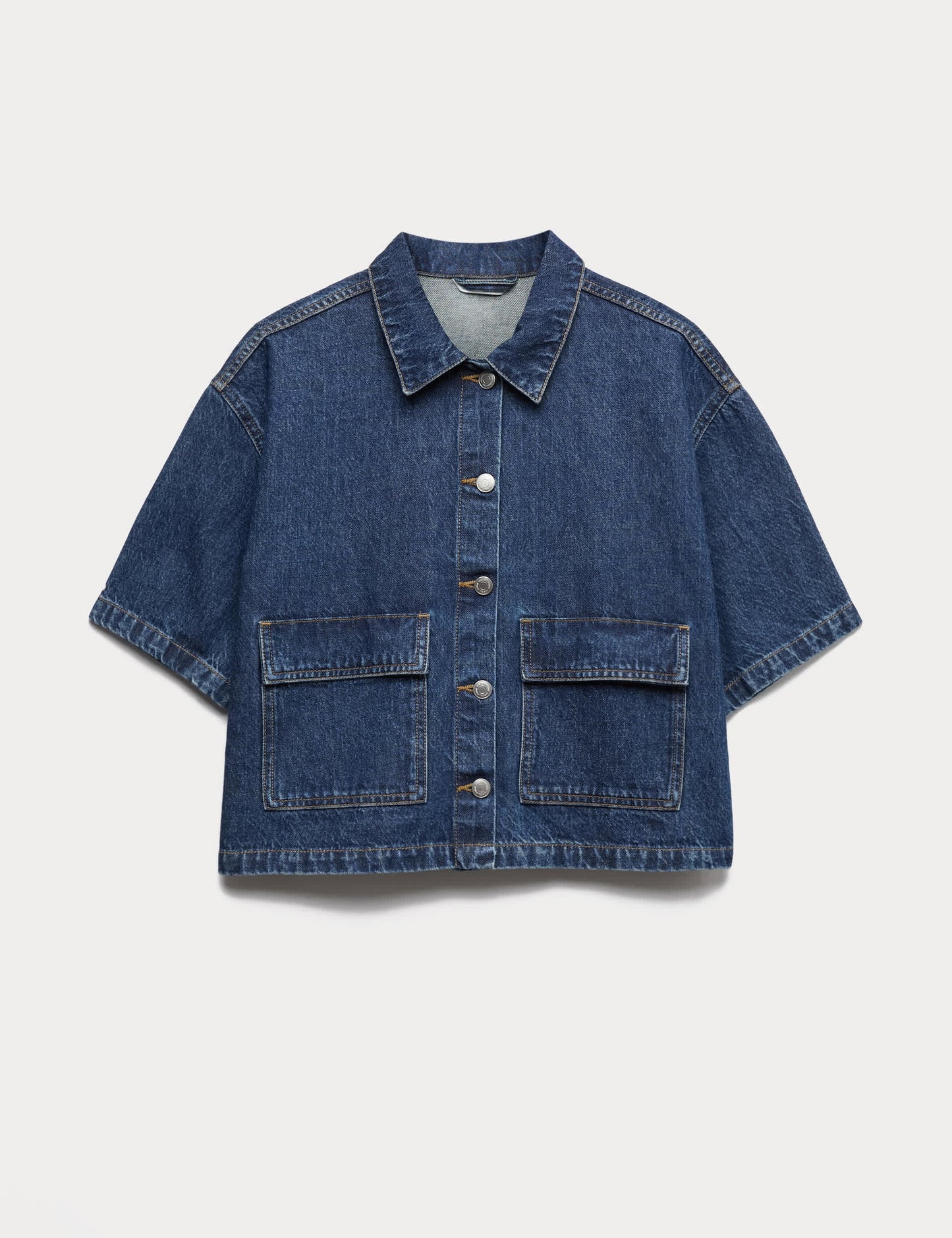 Denim Pamuklu Gömlek