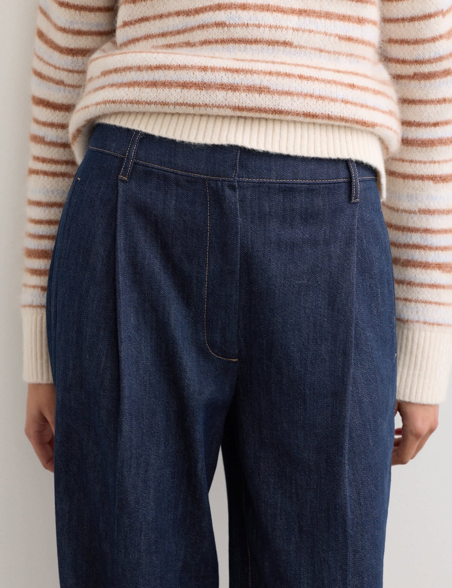 Saf Pamuklu Denim Pantolon