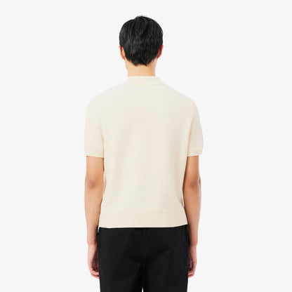 Lacoste Classic Fit Erkek Krem Polo