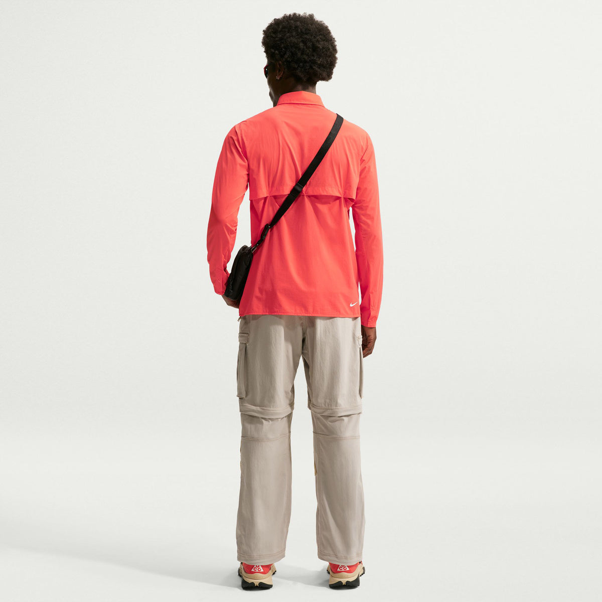 Nike M Acg Aireez Btn Ls Erkek Kırmızı T-shirt