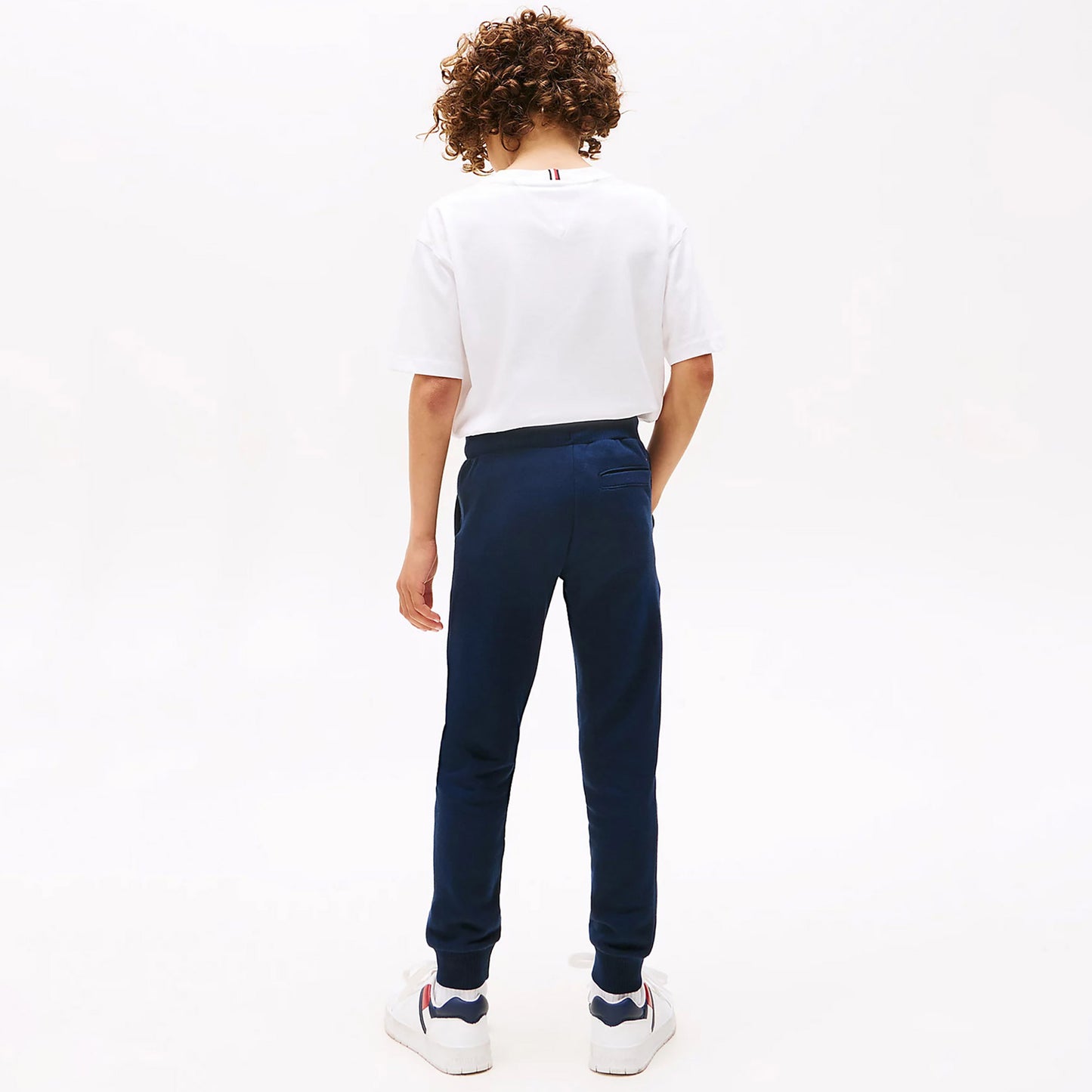 Tommy Hilfiger Cuffed Leg Logo Çocuk Lacivert Eşofman Altı