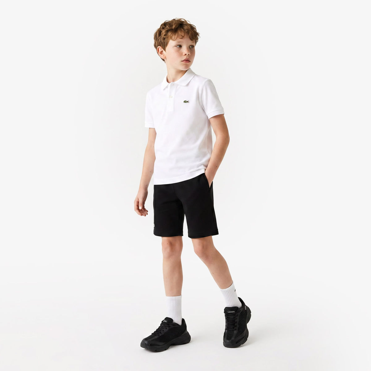 Lacoste Regular Fit Çocuk Beyaz Polo