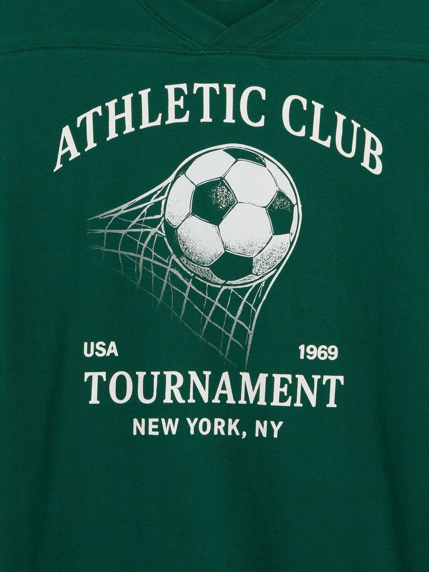 Koyu Yeşil Oversized Soccer T-shirt