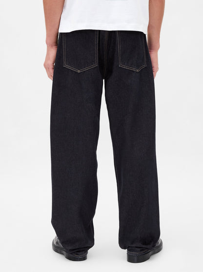 Koyu Mavi Extra Baggy Jean Pantolon