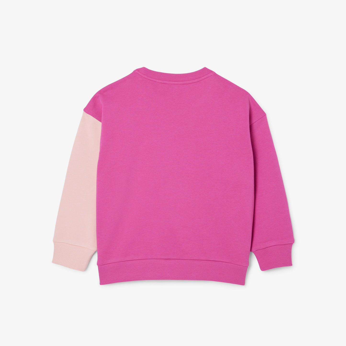 Lacoste Renk Bloklu Çocuk Pembe Sweatshirt